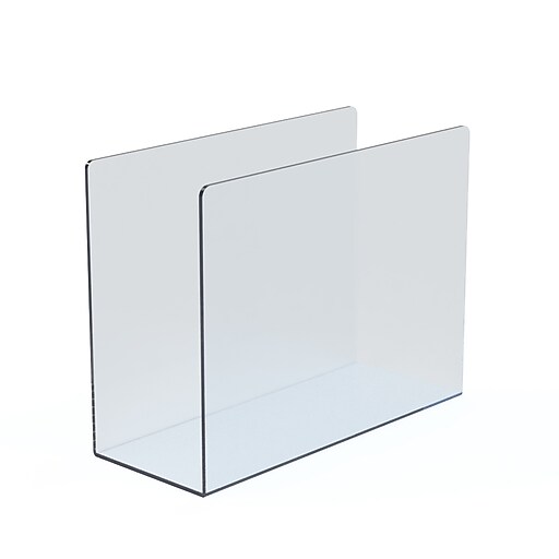 Azar Clear Acrylic Desk File Holder, Large 4/Box (255084) at Staples