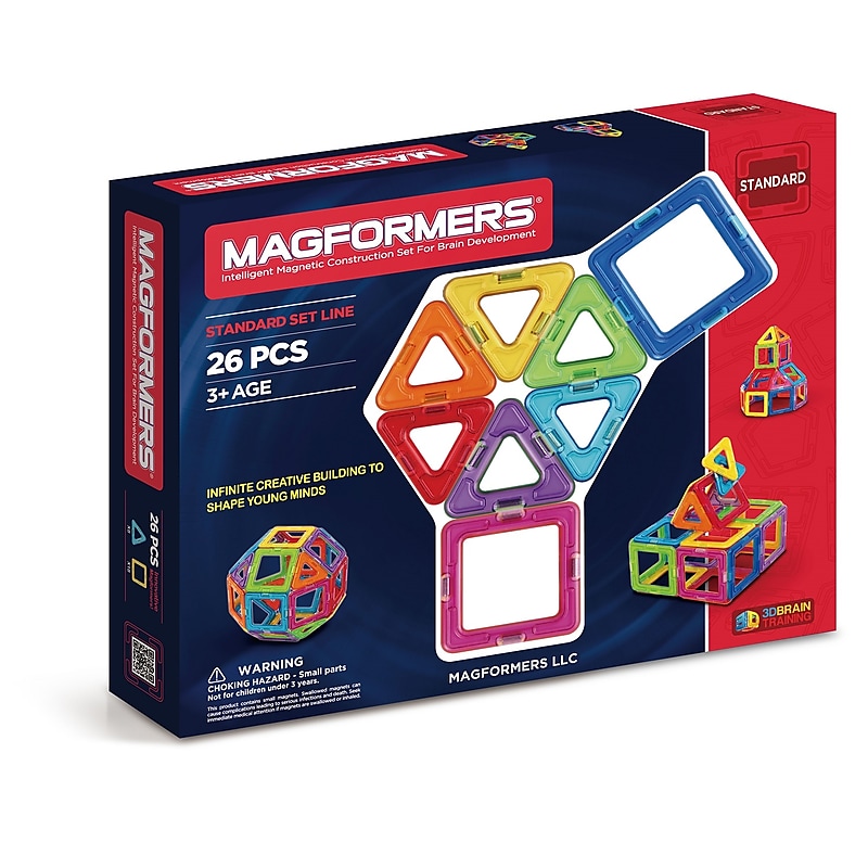 Tileblox STEM Certified Magnetic Building Blocks, 26 Pieces/Set (63087) image 1