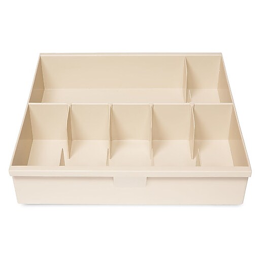 Shop Staples for Bank Supplies 6 Pocket Cash Tray, Tan (C5601TP)