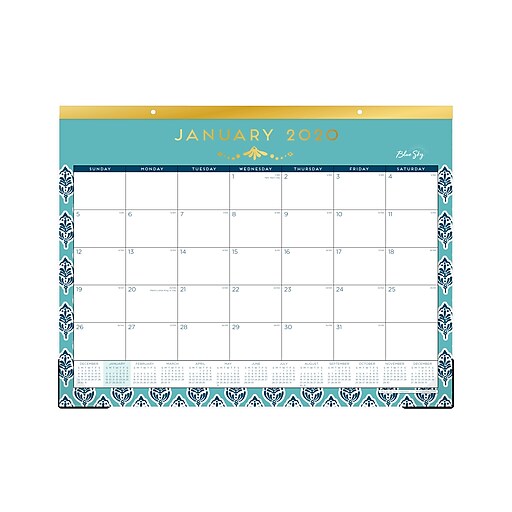 Shop Staples For 2020 Blue Sky 22 X 17 Desk Pad Calendar