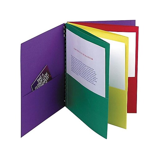 Shop Staples for Oxford 8 Pocket Portfolio Folder, Multicolored (99656)