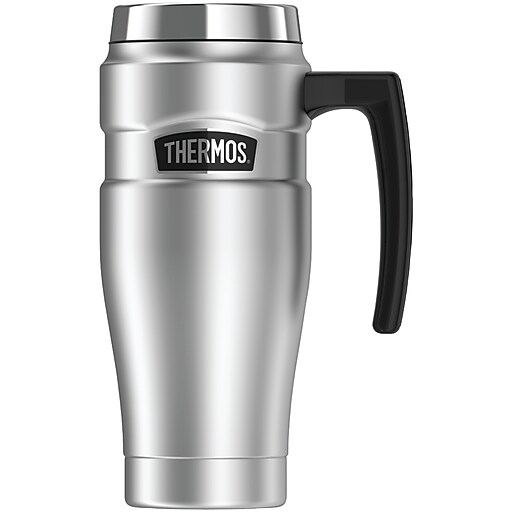 Thermos King Stainless Steel Vacuum Insulated Travel Mug, 16 oz