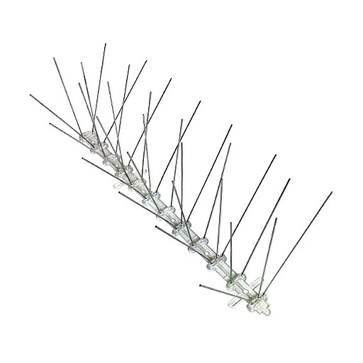 BirdX Deterrent Steel Spikes, Bird Control, 5"W, 100 ft Long (STS100) Staples