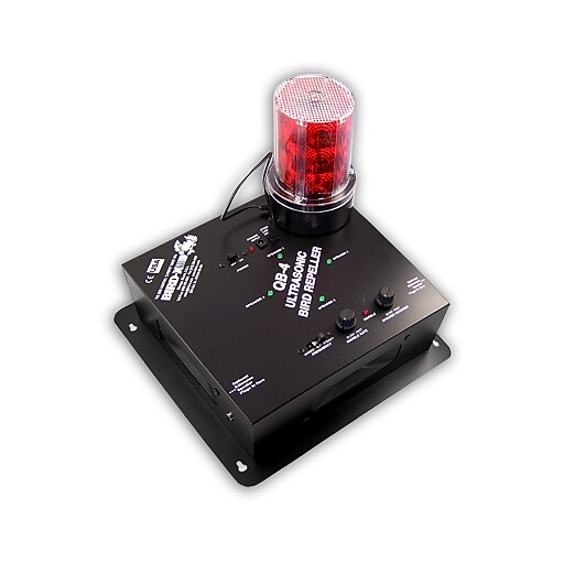 BirdX Deterrent Ultrasonic Bird Control with Strobe Light, Covers 6000