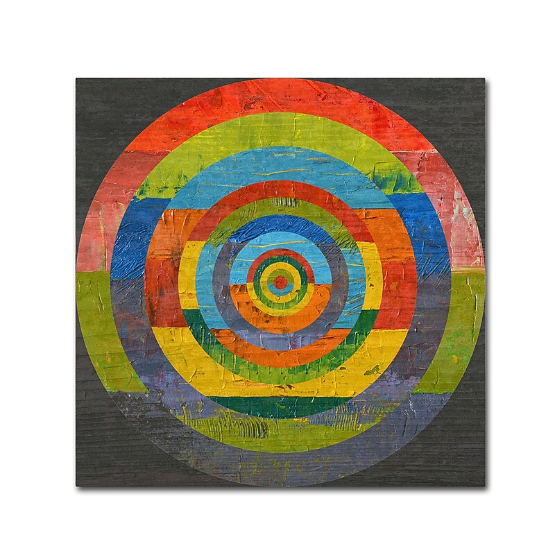 Trademark Fine Art Michelle Calkins 'Full Circle 2.0' 14" x 14" Canvas Stretched (190836073580) image 1
