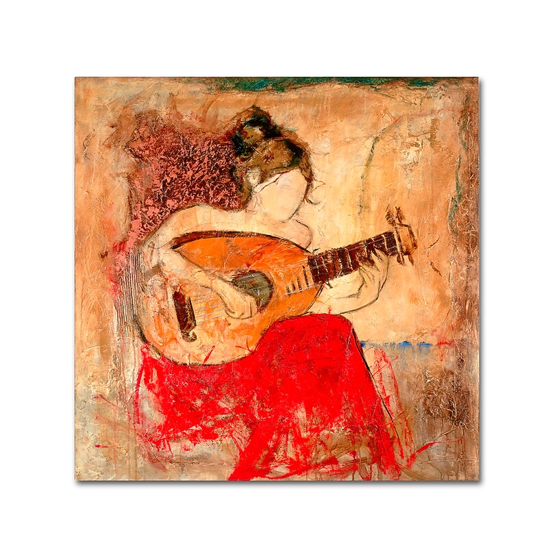 Trademark Fine Art Joarez 'Vanessa' 18" x 18" Canvas Stretched Art Print (190836235674) image 1