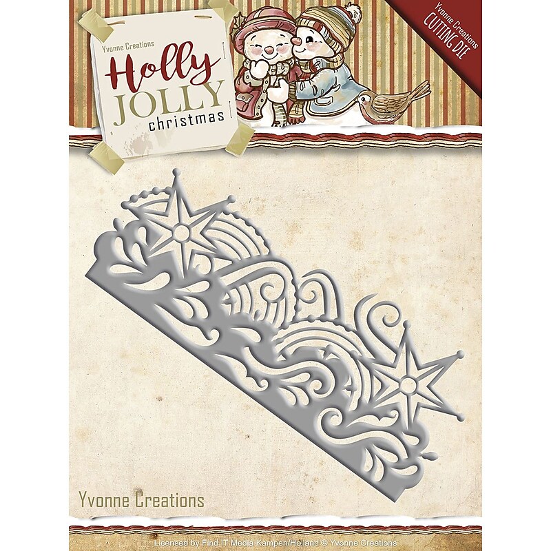 Find It Trading Yvonne Creations Holly Jolly Die-Snowflake Border image 1