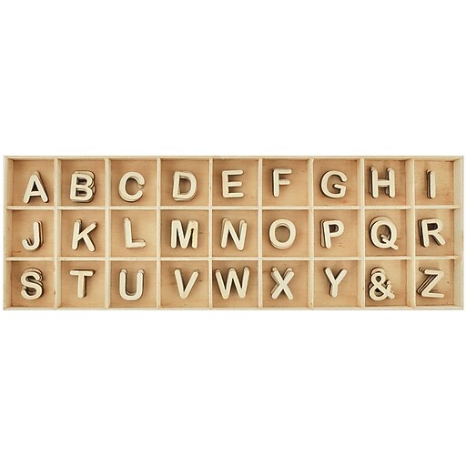 Shop Staples for Lucky Dip Wooden Alphabet Set4 Each Of (&) And