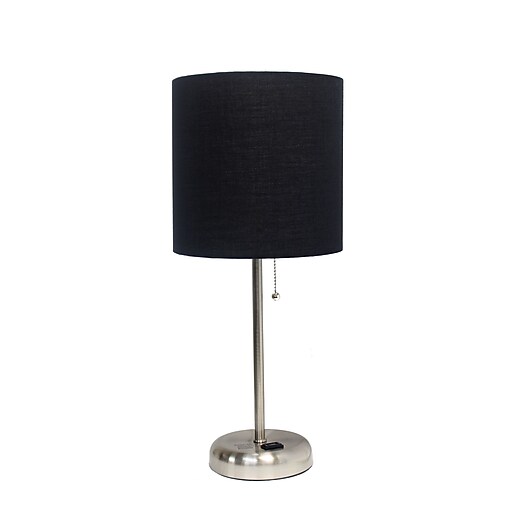Shop Staples for LimeLights Charging Table Lamp, Black ...