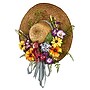Nearly Natural Mixed Flower Hat Wreath 18" Multi Color (4587)~#|#~sp5276690_sc7