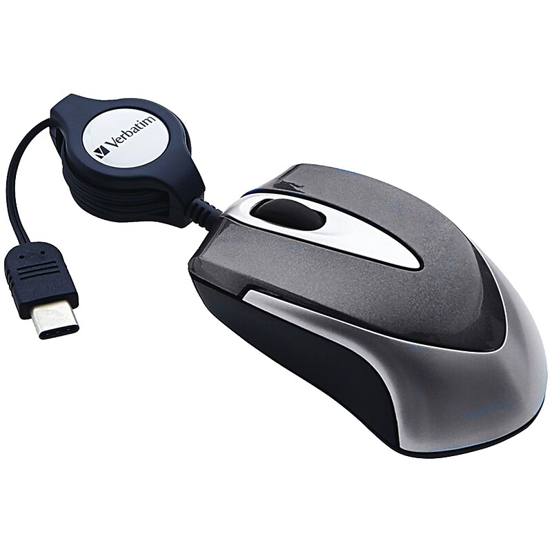 Verbatim Mini Travel Ambidextrous Optical USB Mouse, Black (99235) image 1