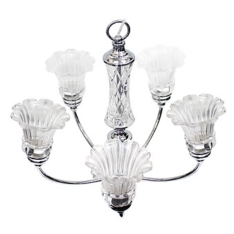 Elegant Designs Incandecent Chandelier, Chrome 5 Light (CH1000-CHR)