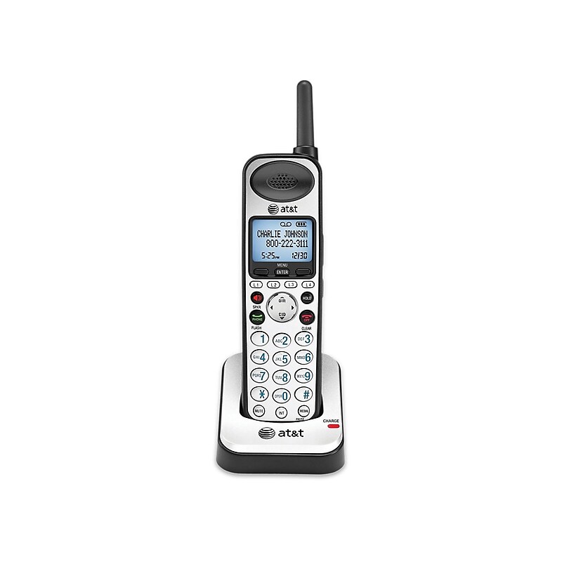 AT&T SynJ 4-Line Cordless Phone, Silver/Black (SB67108) image 1