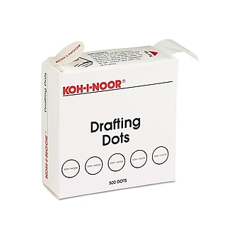 Koh-I-Noor Glue Dots, 0.88 oz., White (KOH25900J01)