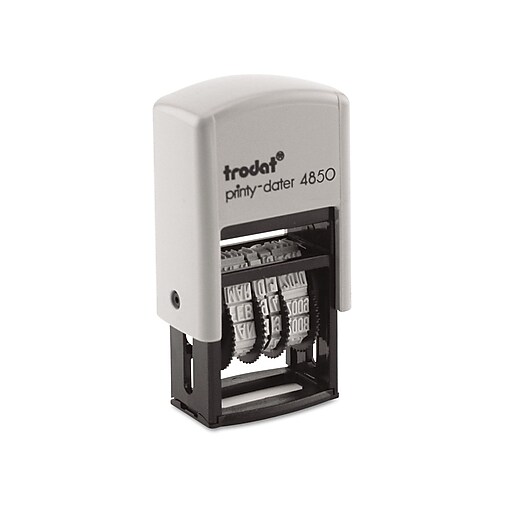 Trodat printydater 4850 Dater, Message/Date, Blue and Red Inks (E4850L