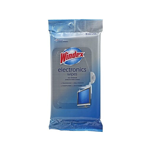 Shop Staples for Windex® Electronics Wipes, 25 Wipes/Pack