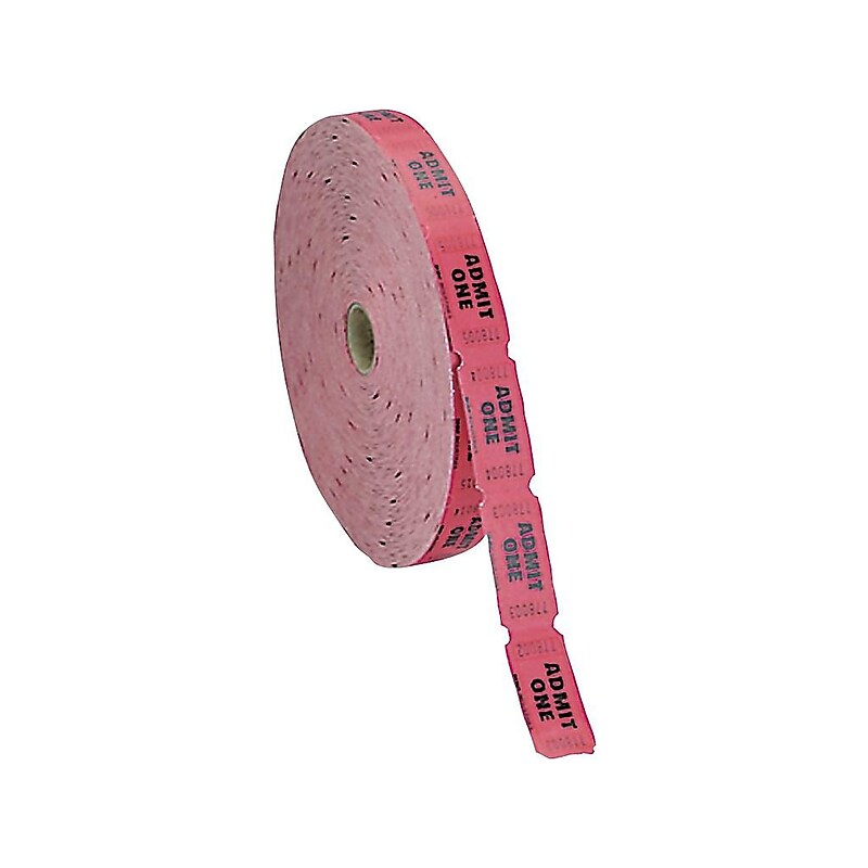 PAP-R Products Single Ticket Roll, 2000/Roll (602603R) image 1