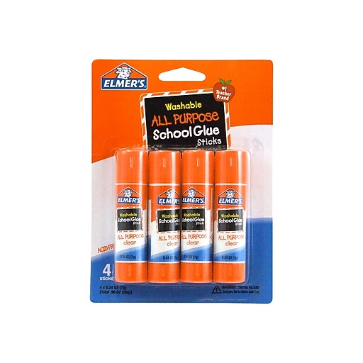 Shop Staples for Elmer's All Purpose School Glue Sticks, Clear