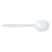 Berkley Square Plastic Soup Spoon, Medium-Weight, White, 1000/Carton (1014000)