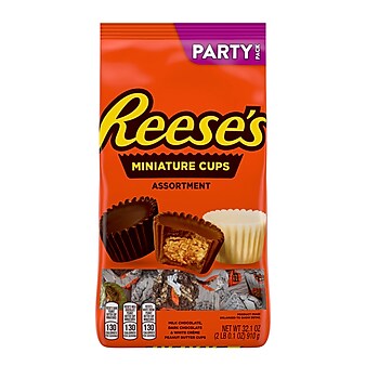 Reese's Miniatures Assorted Milk Chocolate Cup, 32.1 oz. (HEC43165)
