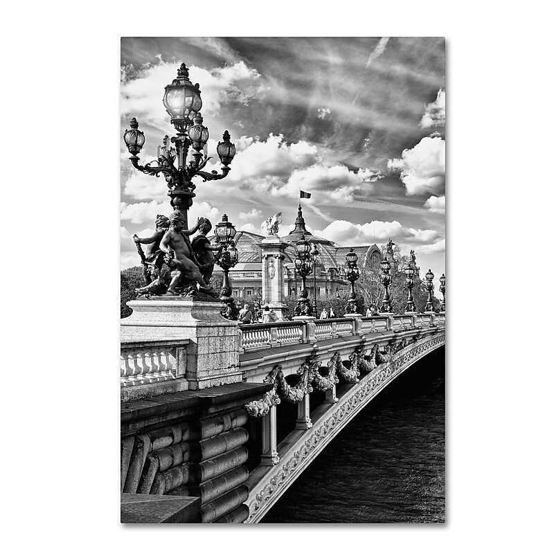 Trademark Fine Art Philippe Hugonnard 'Alexandre III Paris' 12" x 19" Canvas Stretched (190836052851) image 1