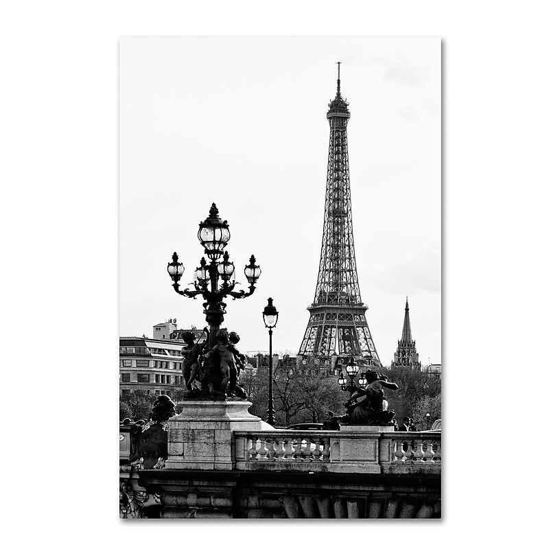 Trademark Fine Art Philippe Hugonnard 'Paris Romantic' 12" x 19" Canvas Stretched Art Print (190836049974) image 1