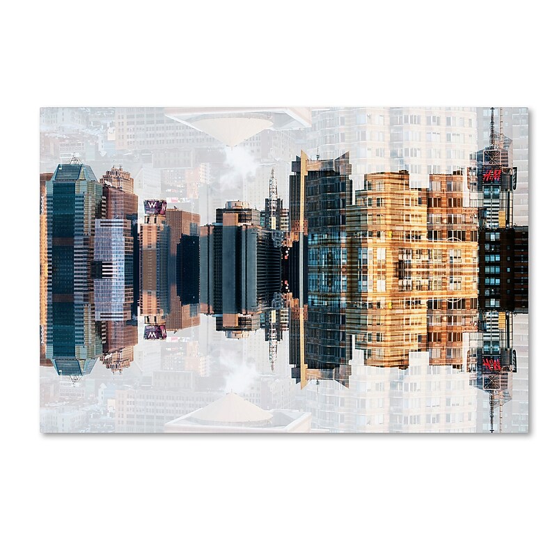 Trademark Fine Art Philippe Hugonnard 'New York Reflection IV' 12" x 19" Canvas Stretched (886511967106) image 1