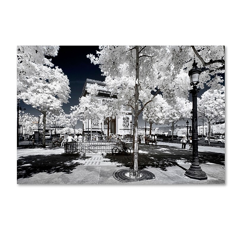 Trademark Fine Art Philippe Hugonnard 'Another Look at Paris XI' 12" x 19" Canvas Stretched (190836042913) image 1