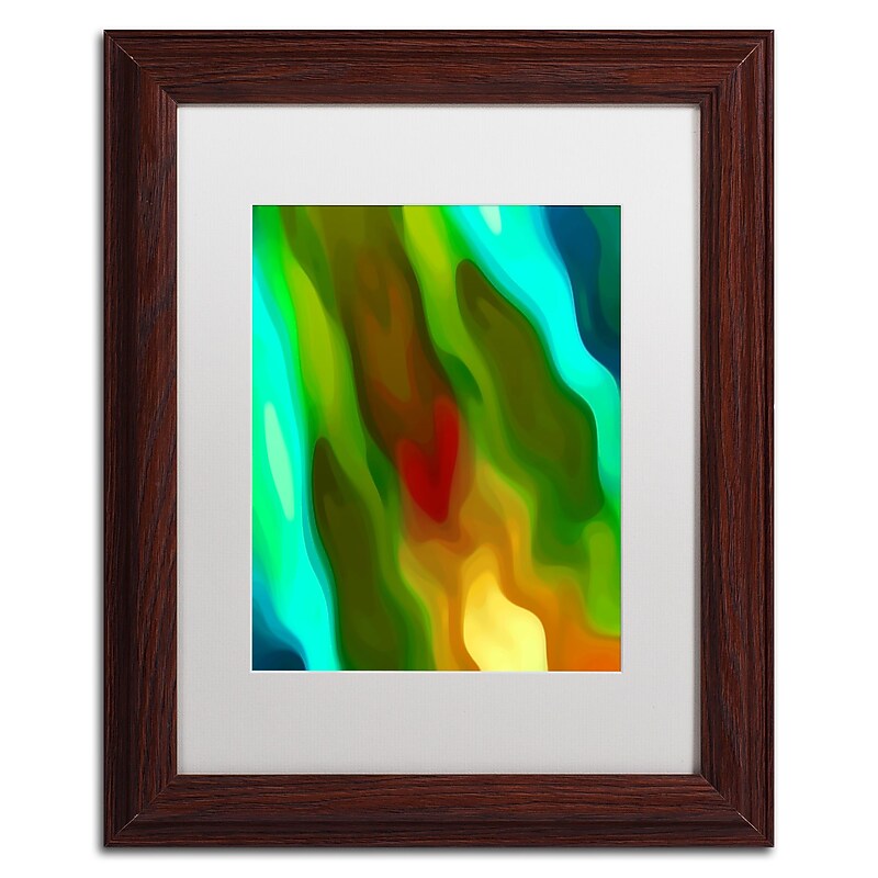Trademark Fine Art Amy Vangsgard 'River Runs Through Vertical 4' 11" x 14" Matted Framed (886511937178) image 1