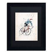 Trademark Fine Art Balazs Solti 'I Want To Ride My Bicycle' 11" x 14" Matted Framed (190836181247)