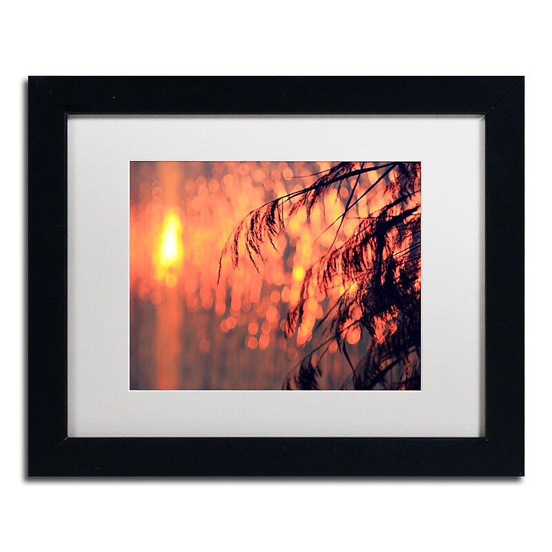 Trademark Fine Art Beata Czyzowska Young 'Sunset Wishes' 11" x 14" Matted Framed (190836186280) image 1