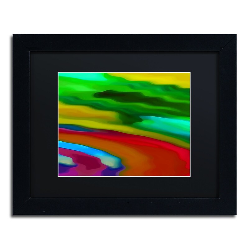 Trademark Fine Art Amy Vangsgard 'River Runs Through 3' 11" x 14" Matted Framed (886511935396) image 1