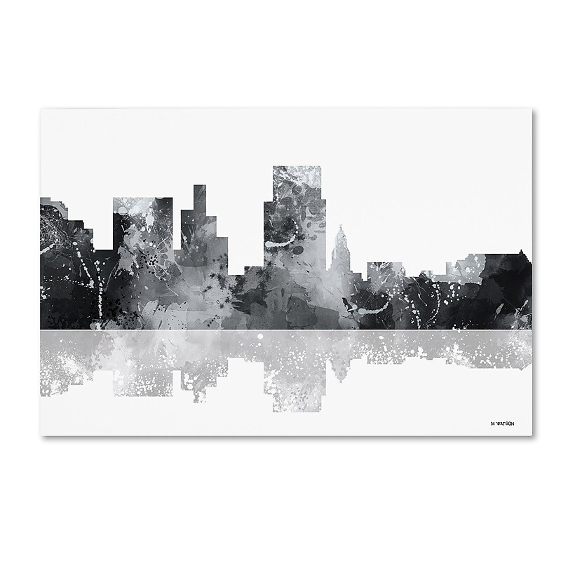 Trademark Fine Art Marlene Watson 'Boise Idaho Skyline BG-1' 12" x 19" Canvas Stretched (190836191284) image 1