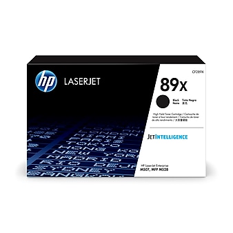 HP 89X Black High Yield Toner Cartridge, print up to 10000 pages