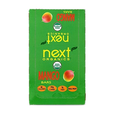 UPC 817582000744 product image for Next Organics Mango Bars, 1.2 Oz, 12 Count (220-00950) | upcitemdb.com