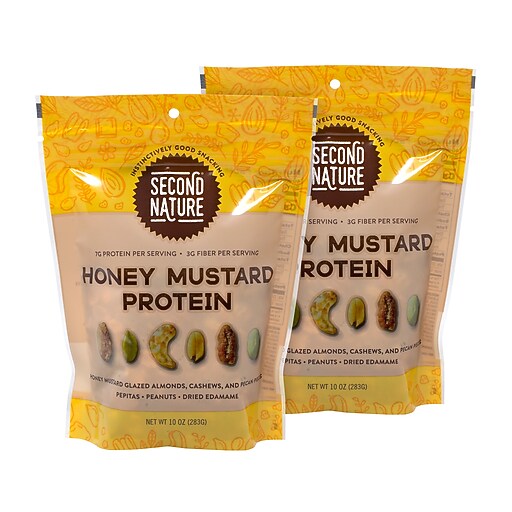 Second Nature Honey Mustard Protein Nut Mix, 10 Oz, 2 Pack (28800014