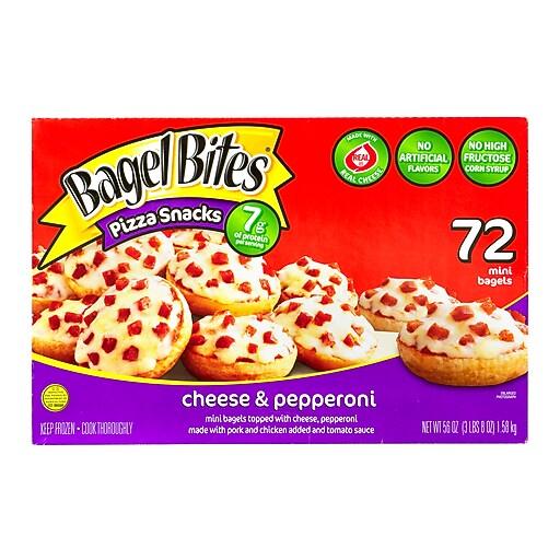 Bagel Bites Cheese & Pepperoni, 72 Count (90300002) at Staples