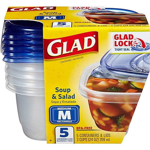 Snap And Store Soup & Salad Containers & Lids
