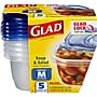 Glad Soup and Salad Containers, 24 oz., 5/Pack (60796)~#|#~sp53228859_sc7