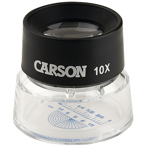 Carson Optical LumiLoupe 10x Magnifier, (LL20) Staples