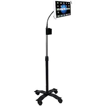 Cta Digital Pad-scgs Ipad/tablet Compact Security Gooseneck Floor Stand With Lock & Key Security System