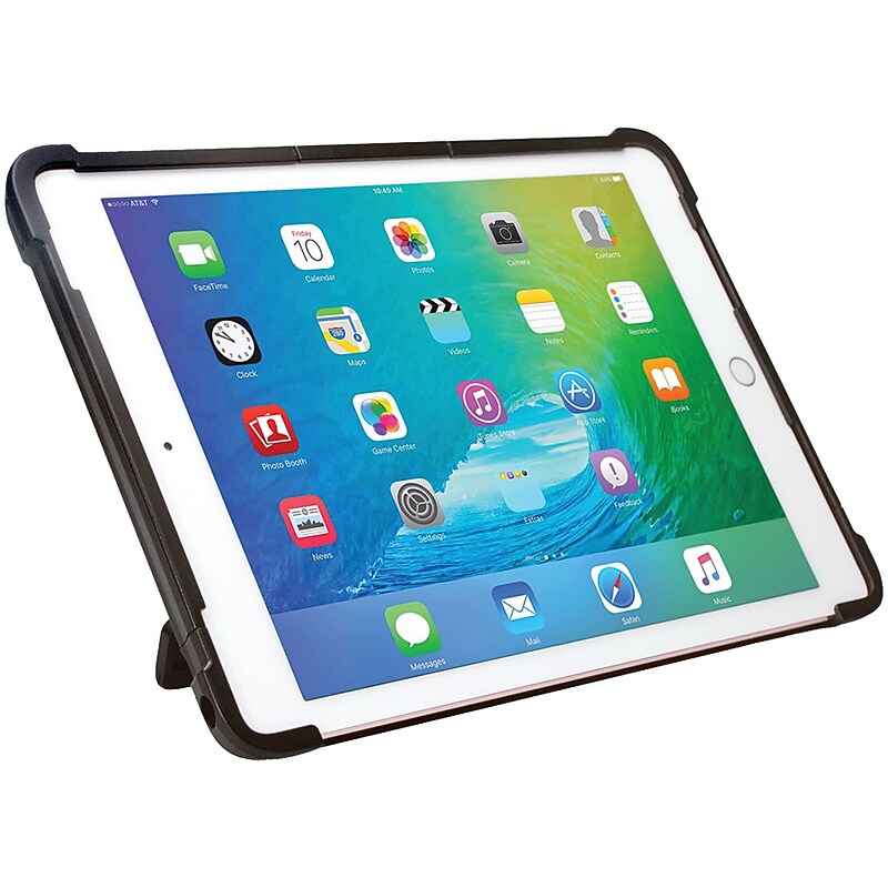 Cta Digital Pad-scck9 Ipad Pro 9.7"/ipad Air 2/ipad Air Security Carrying Case With Kickstand & Galvanized Steel Antitheft Cable image 1