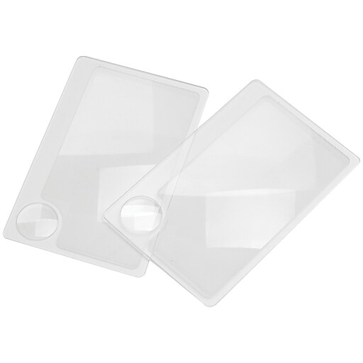 Magnifying Glass Lens Pocket Credit Card Size Transparent GlassTool C5O0 