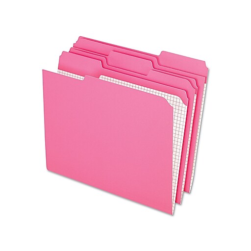 Pendaflex DoublePly Reinforced Top Tab Colored File Folders, Letter