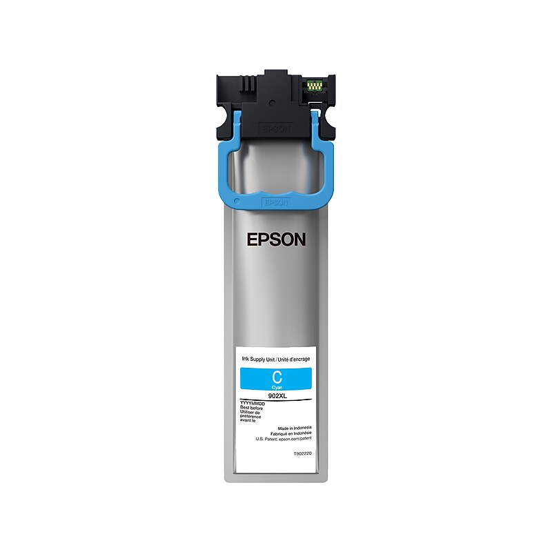 Epson T902 Cyan Standard Yield Ink Cartridge (T902220) image 1