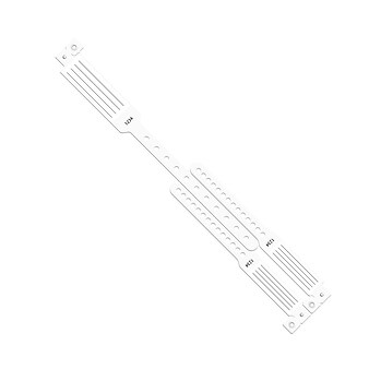 Medline, Tamper  Resistant Snap Closer ID Bands, Mother/Child, White, 100/Box (MDS133042W)