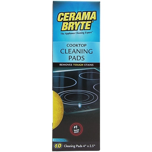 Cerama Bryte 29106 Ceramic Cooktop Cleaning Pads, 10 Pk Staples