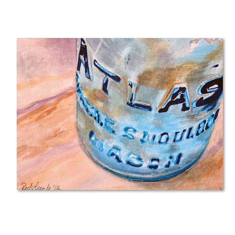 Trademark Fine Art Jennifer Redstreake 'Atlas Jar' 14" x 19" Canvas Stretched (886511941274) image 1