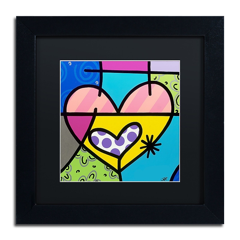 Trademark Fine Art Roberto Rafael 'Big Heart I' 11" x 11" Matted Framed (190836280261) image 1