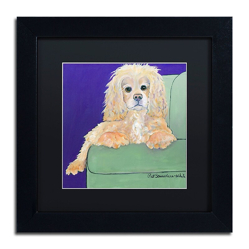 Trademark Fine Art Pat Saunders-White 'Betty Boop' 11" x 11" Matted Framed (190836056798) image 1